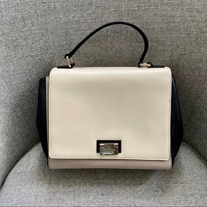 Kate Spade 3-Toned Purse- Ivory/Taupe/Black